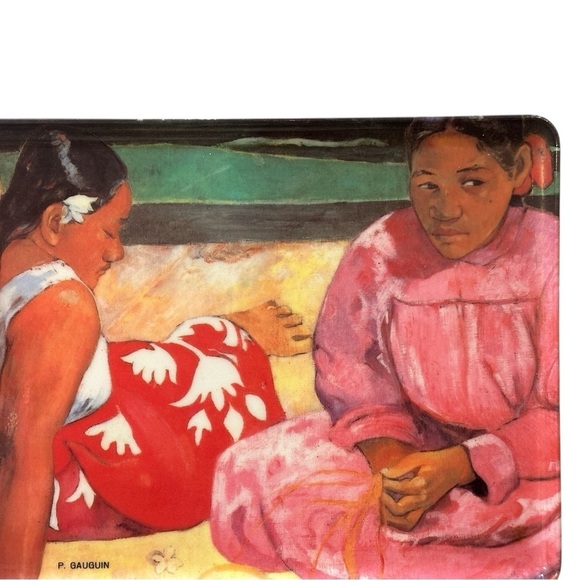 P. Gauguin "Tahitian Women on the Beach" (1891).  12 x 9.5”. Melamine Tray Italy - Picture 2 of 9